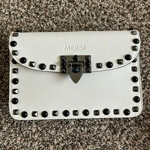 NWT Mersi Ruby Crossbody Purse- Vegan Leather studded details